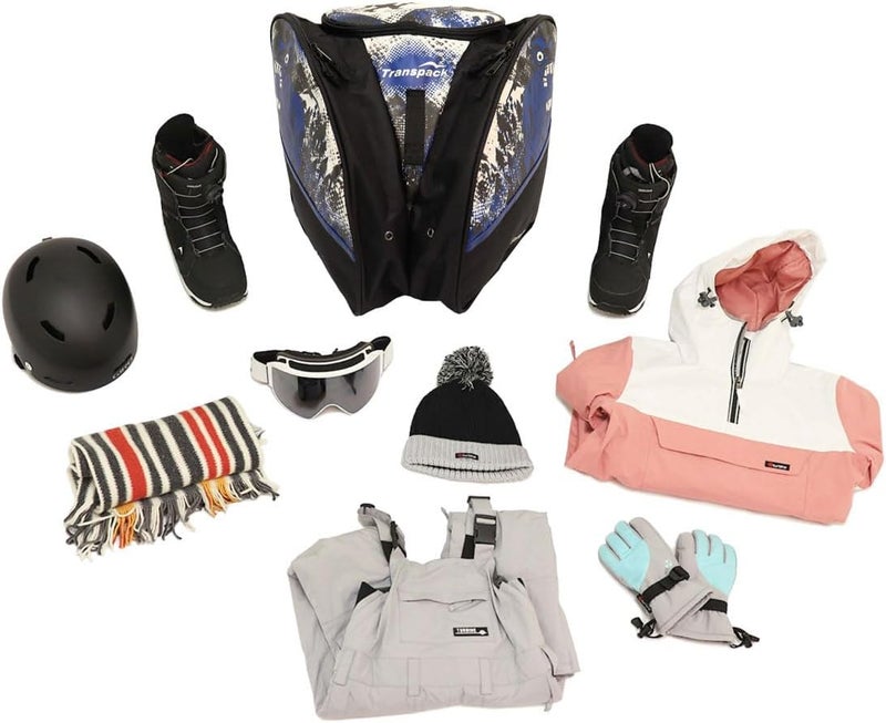 Transpack Edge Junior+ 38L Water-Resistant Padded Multi-Compartment Ski/Snowboard Boot Helmet Goggles & Gear Backpack Bag - Image 5